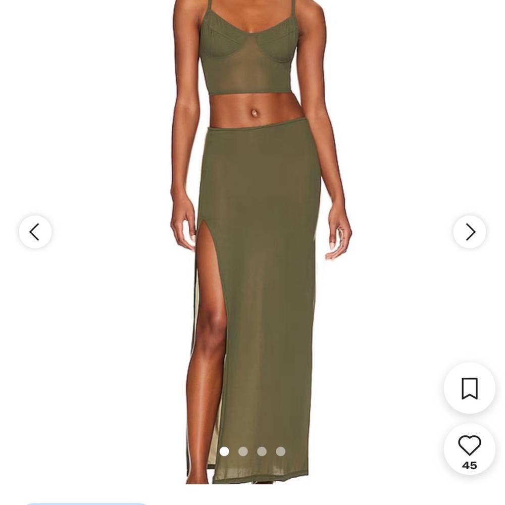 Indah Simone Bustier & Rosetta Skirt - S
